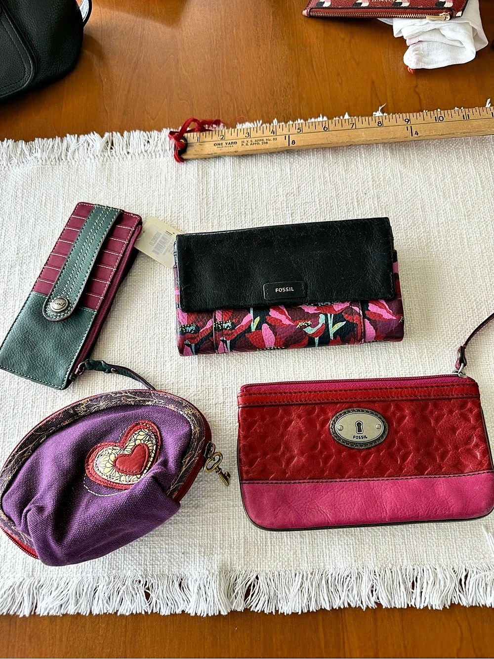 Fossil Floral Wallet & Pouch Set Multicolor
